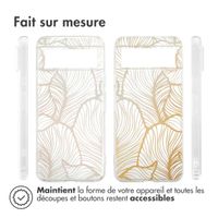 imoshion Coque Design Google Pixel 8 - Golden Leaves Transparent