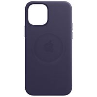 Apple Coque Leather MagSafe iPhone 12 Pro Max - Deep Violet