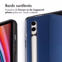 Accezz Coque tablette Classic Samsung Galaxy Tab S10 Plus / Tab S9 FE Plus / Tab S9 Plus - Bleu foncé