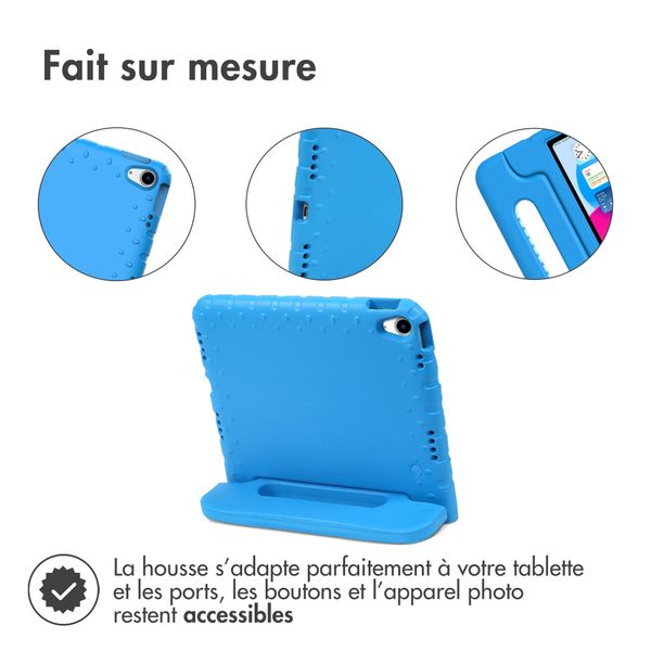 imoshion Coque kidsproof avec poignée iPad 11 (2025) 11 pouces / iPad 10 (2022) 10.9 pouces - Bleu