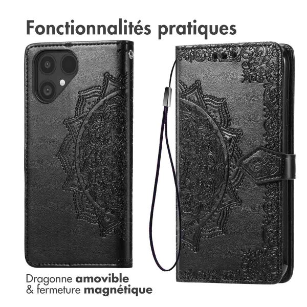 imoshion Etui de télephone Mandala Fairphone 6 - Noir