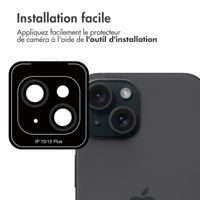 imoshion Lot de 2 protections d'objectif de caméra Apple iPhone 15 / 15 Plus - Black