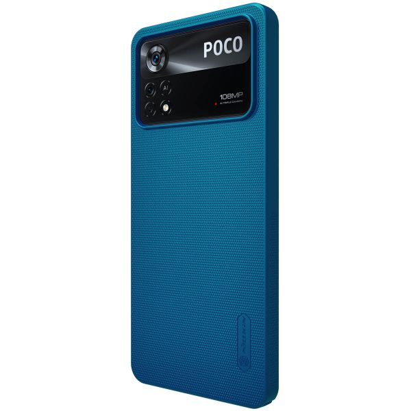 Nillkin Coque Super Frosted Shield Xiaomi Poco X4 Pro 5G - Bleu