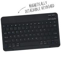 Accezz Étui de tablette portefeuille Bluetooth Clavier QWERTY Samsung Galaxy Tab S9 11.0 pouces - Noir