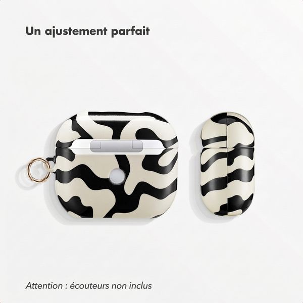Selencia Coque Vivid  Apple Airpods 3 - Art Wave Black