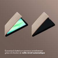 Selencia Coque tablette Riva Samsung Galaxy Tab A11 Plus - Beige