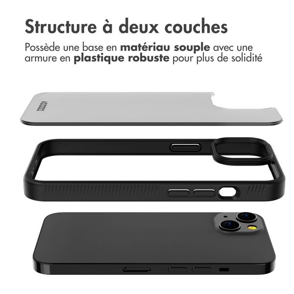 Accezz Coque Givrée Robuste Apple iPhone 13 - Noir