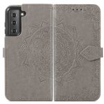 imoshion Etui de téléphone portefeuille Mandala Samsung Galaxy S22 - Gris