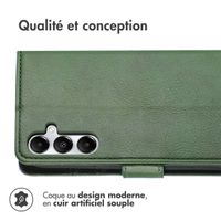 imoshion Étui de téléphone portefeuille Luxe Samsung Galaxy A55 - Vert