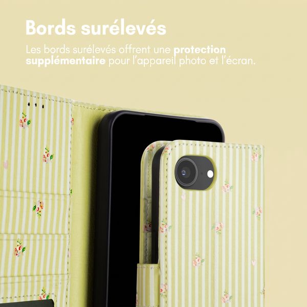 imoshion Étui de télephone portefeuille Design Apple iPhone 17e / 16e - Garden Stripes