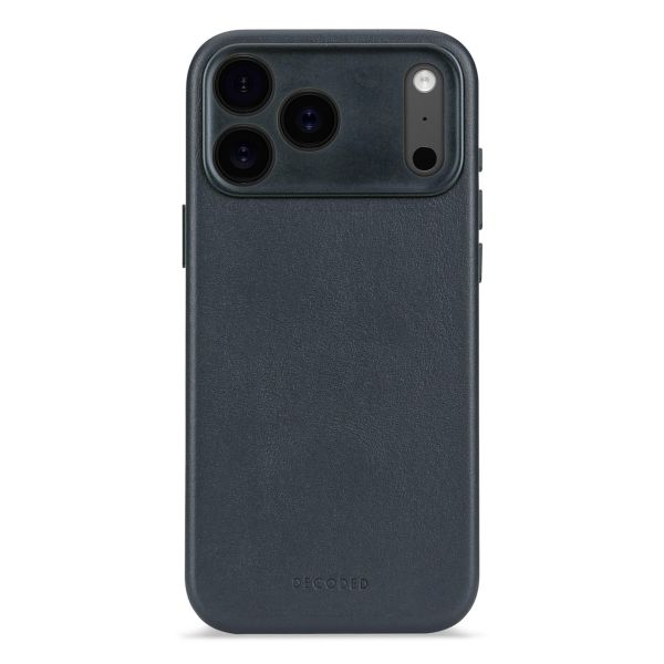 Decoded Coque en cuir MagSafe Apple iPhone 17 Pro - Navy Shadow