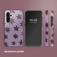 Selencia Coque arrière Vivid Samsung Galaxy A55 - Stars Plum Lilac