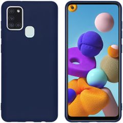 imoshion Coque Couleur Samsung Galaxy A21s -  Bleu foncé