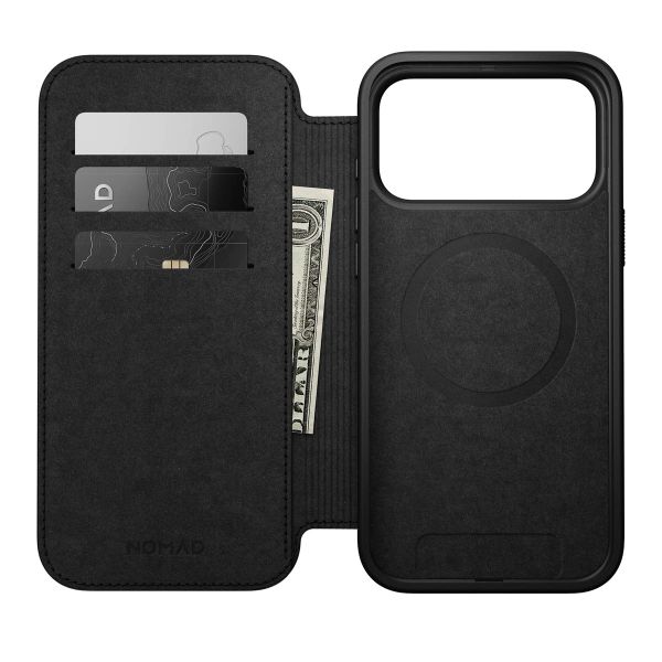 Nomad Étui de télephone portefeuille Modern Leather Folio Apple iPhone 17 Pro Max - English Tan