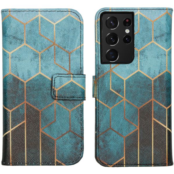 imoshion Coque silicone design Galaxy S21 Ultra - Green Honeycomb