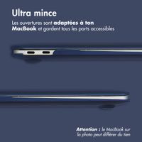 imoshion Coque Laptop Apple MacBook Air 15 pouces (2023 / 2024 M3 chip / 2025 M4 chip) - Bleu foncé