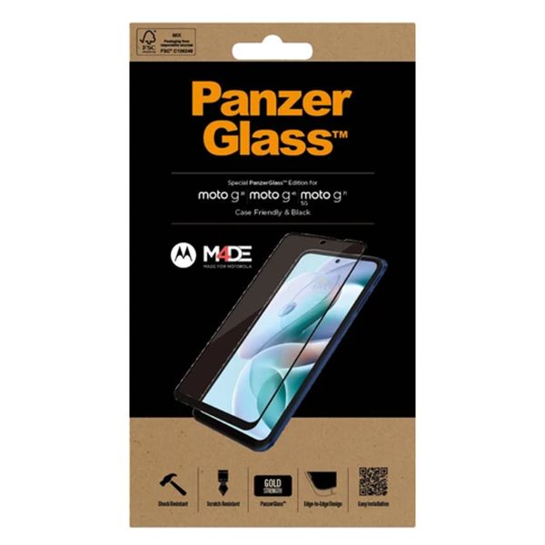 PanzerGlass Protection d'écran en verre trempé Case Friendly Motorola Moto G31 / G41 / G71