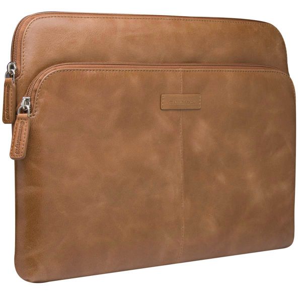 dbramante1928 Skagen Pro+ Sleeve - Pochette ordinateur 14 pouces - Cuir véritable - MacBook Pro 14 pouces - Tan