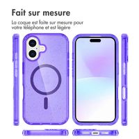 imoshion Coque Pailletée avec MagSafe Apple iPhone 17 - Violet