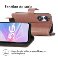 imoshion Étui de télephone portefeuille Oppo A78 (4G) - Marron