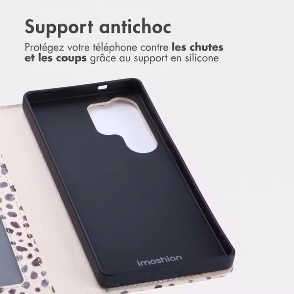 imoshion Étui de télephone portefeuille Design Samsung Galaxy S25 Ultra - Black And White Dots