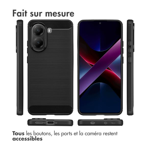 imoshion Coque Brushed Xiaomi Poco X7 Pro - Noir