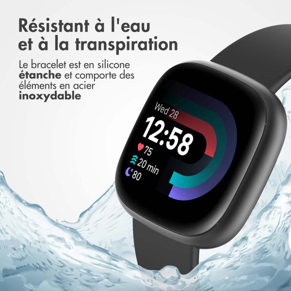 imoshion Bracelet silicone Fitbit Versa / Versa 2 / Versa Lite - Taille L - Noir
