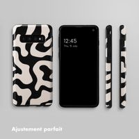 Selencia Coque arrière Vivid Tough Samsung Galaxy S10 - Art Wave Black