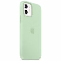 Apple Coque en silicone MagSafe Apple iPhone 12 (Pro) - Pistachio