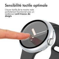 imoshion Coque rigide à couverture complète Google Pixel Watch / Watch 2 / Watch 3 / Watch 4 (41 mm) - Argent