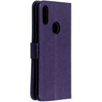 Etui de téléphone Fleurs de Trèfle Huawei Y6 (2019) - Violet