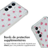 imoshion Coque Design avec cordon Samsung Galaxy A15 (5G) - Dusty Rose Connected Hearts