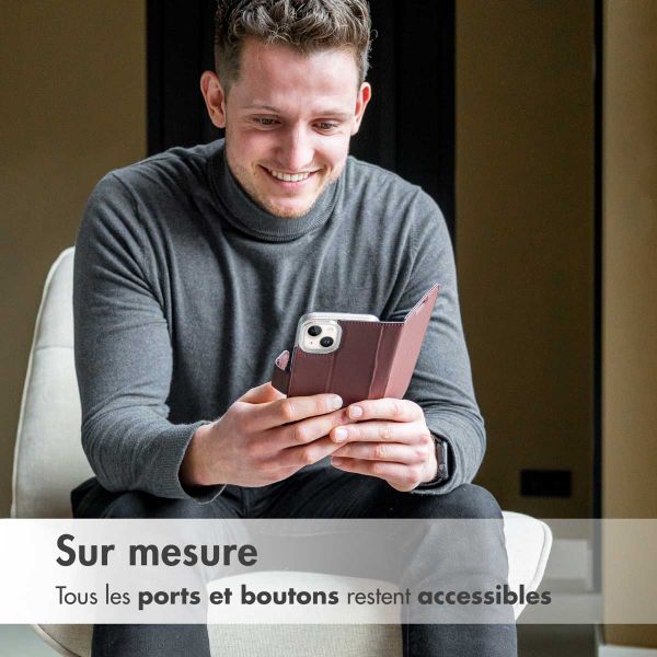 Accezz Étui de télephone Wallet Samsung Galaxy S23 Plus - Marron