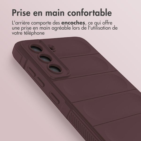 imoshion EasyGrip Backcover Samsung Galaxy S21 FE - Aubergine