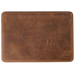 Accezz Leather Pochette ordinateur Apple MacBook 14 pouces - Cognac