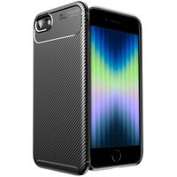 imoshion Coque silicone Carbon iPhone SE (2020 / 2022) 8 / 7 - Noir