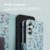 imoshion Étui de télephone portefeuille Design Samsung Galaxy A54 (5G) - Blue Flowers