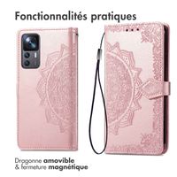 imoshion Etui de téléphone portefeuille Mandala Xiaomi 12T (Pro) - Rose Dorée