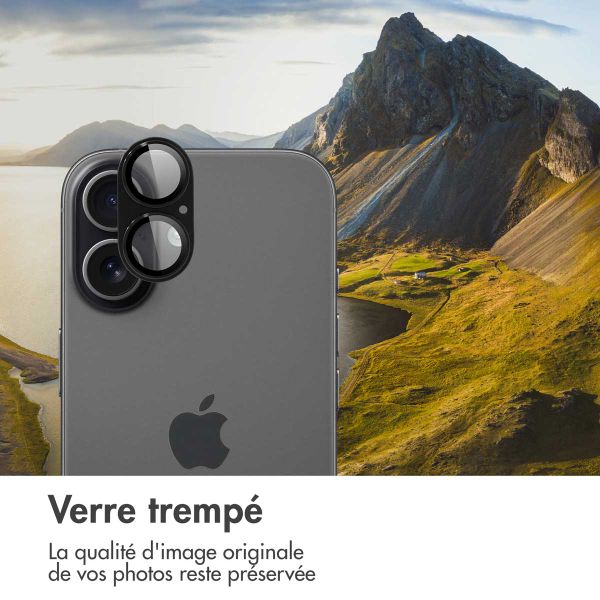 imoshion Protection Caméra en verre trempé 2 Pack Apple Apple iPhone 17 - Noir