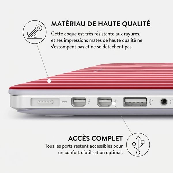 Burga Coque Rigide Apple MacBook Pro 16 pouces (2021 / 2023 M3 / 2024 M4 / 2026 M5) - Strawberry Jam