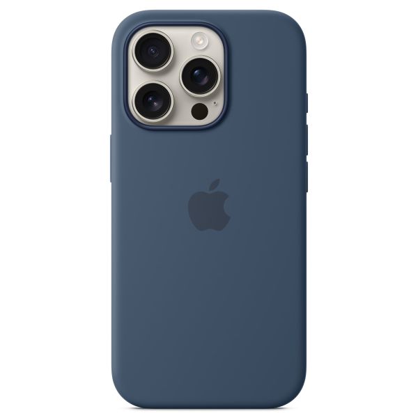 Apple Coque en silicone MagSafe iPhone 16 Pro - Denim