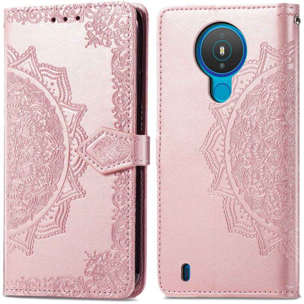 imoshion Etui de téléphone Mandala Nokia 1.4 - Rose champagne