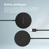 Accezz Wireless Charger USB-C - Chargeur MagSafe sans fil - 1 mètre - Noir