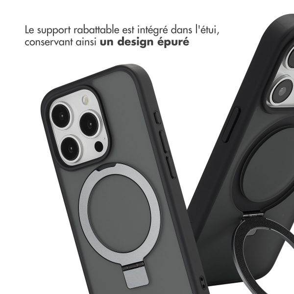 Accezz Coque Ring Stand avec MagSafe Apple iPhone 15 Pro - Noir