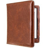 imoshion Etui portefeuille Luxe unie pour liseuse Kobo Aura H2O Edition 2 - Brun