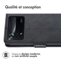imoshion Étui de télephone portefeuille de luxe Xiaomi Poco X4 Pro 5G - Noir
