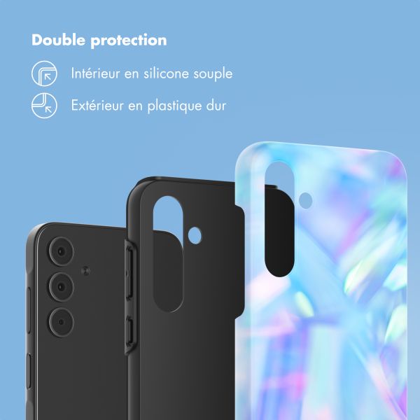 Selencia Coque arrière Vivid Samsung Galaxy A55 - Holographic Blue Dream