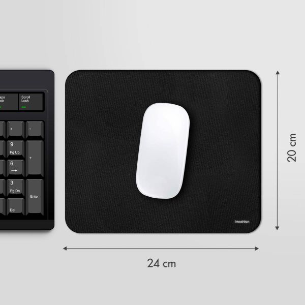 imoshion Tapis de souris - 20 x 24 cm - Noir