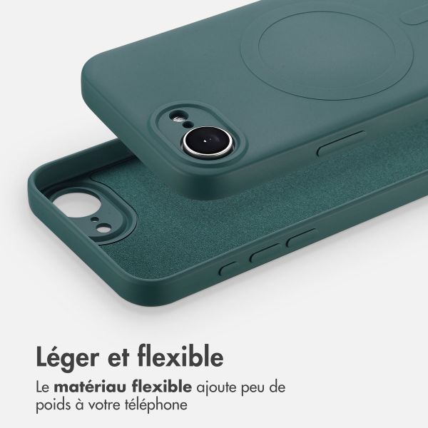 imoshion Coque Couleur avec MagSafe iPhone 16e - Vert foncé