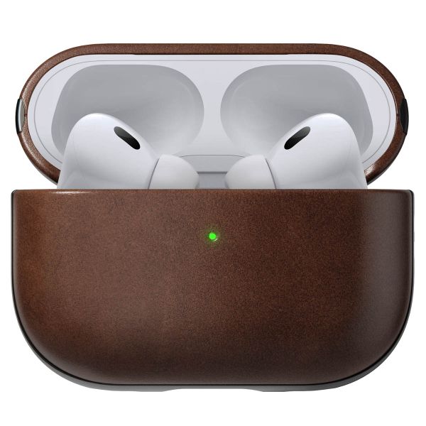 Nomad Coque Horween Leather Apple AirPods Pro 2 - Rustic Brown